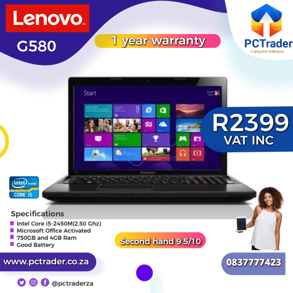 Lenovo G580 Core I5 (Second Hand)