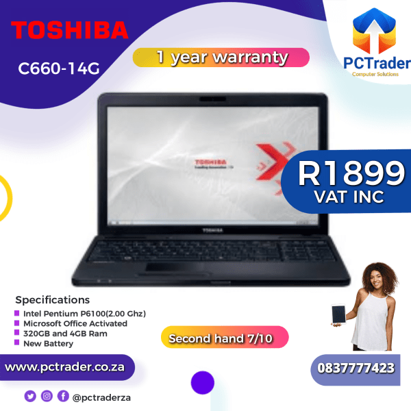 Toshiba satellite C660 (Second Hand)